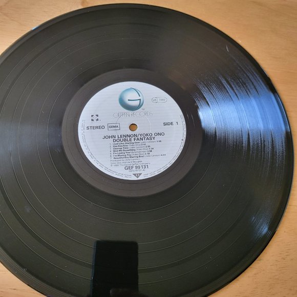 JOHN LENNON Yoko Ono Double Fantasy LP 1980 GEF 99131 Stereo Shrink Wrap LP3 - Picture 10 of 12